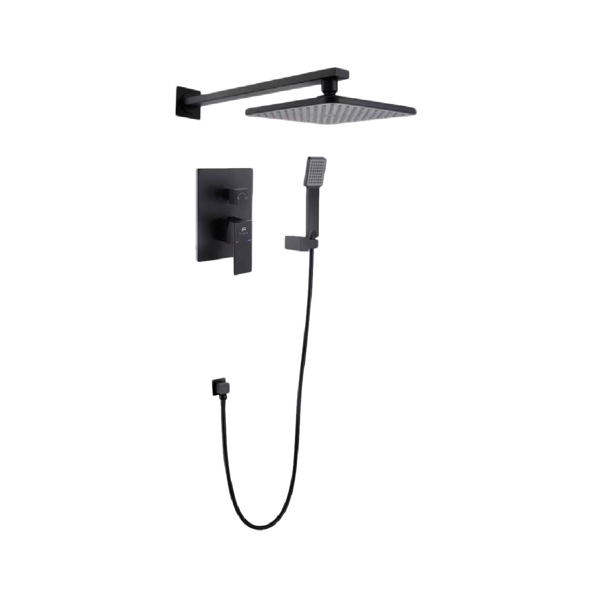 Mezcladora Monoc. Miniml. P/Ducha-Tina C/Telf. -6004 Sands 1 Bronce Black - Fratelli Premium